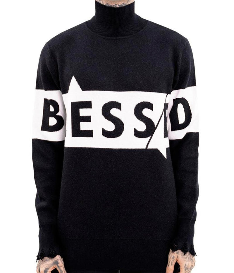 Hideout Blessed Knit Turtleneck (Black)