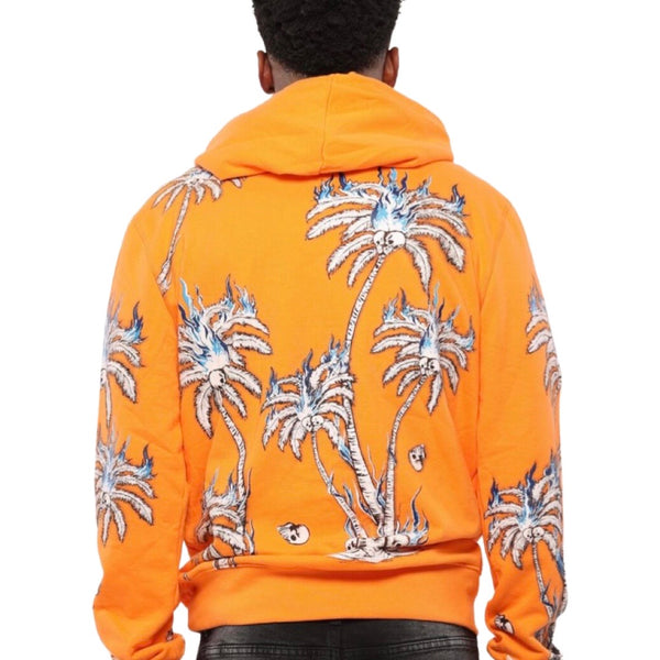 Shattered Hearts Flame Orange Hoodie