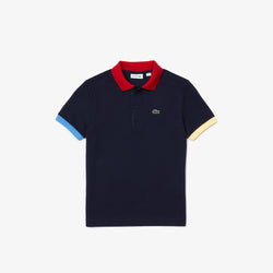 Lacoste Kids Colored Detail Polo (Navy)