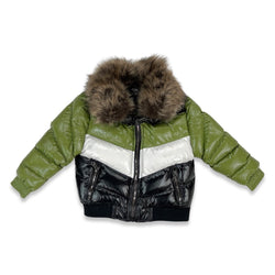 Jordan Craig Kids Puffer Desert Moss Jacket (91587)