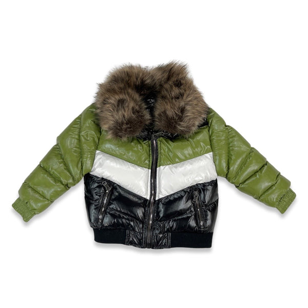 Jordan Craig Kids Puffer Desert Moss Jacket (91587)