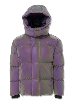 Jordan Craig Puffer Hooded Iridescent Kids Jacket (91542MK)