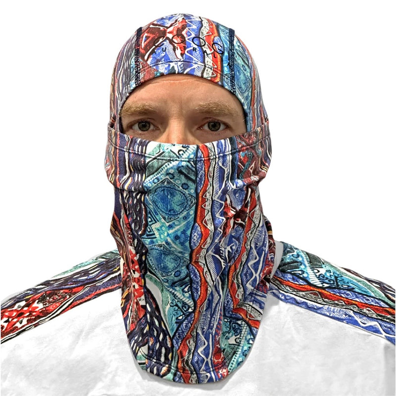 Coogi Blue/Red Balaclava