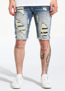 Embellish NYC Tango Blue Rinse Shorts (131)