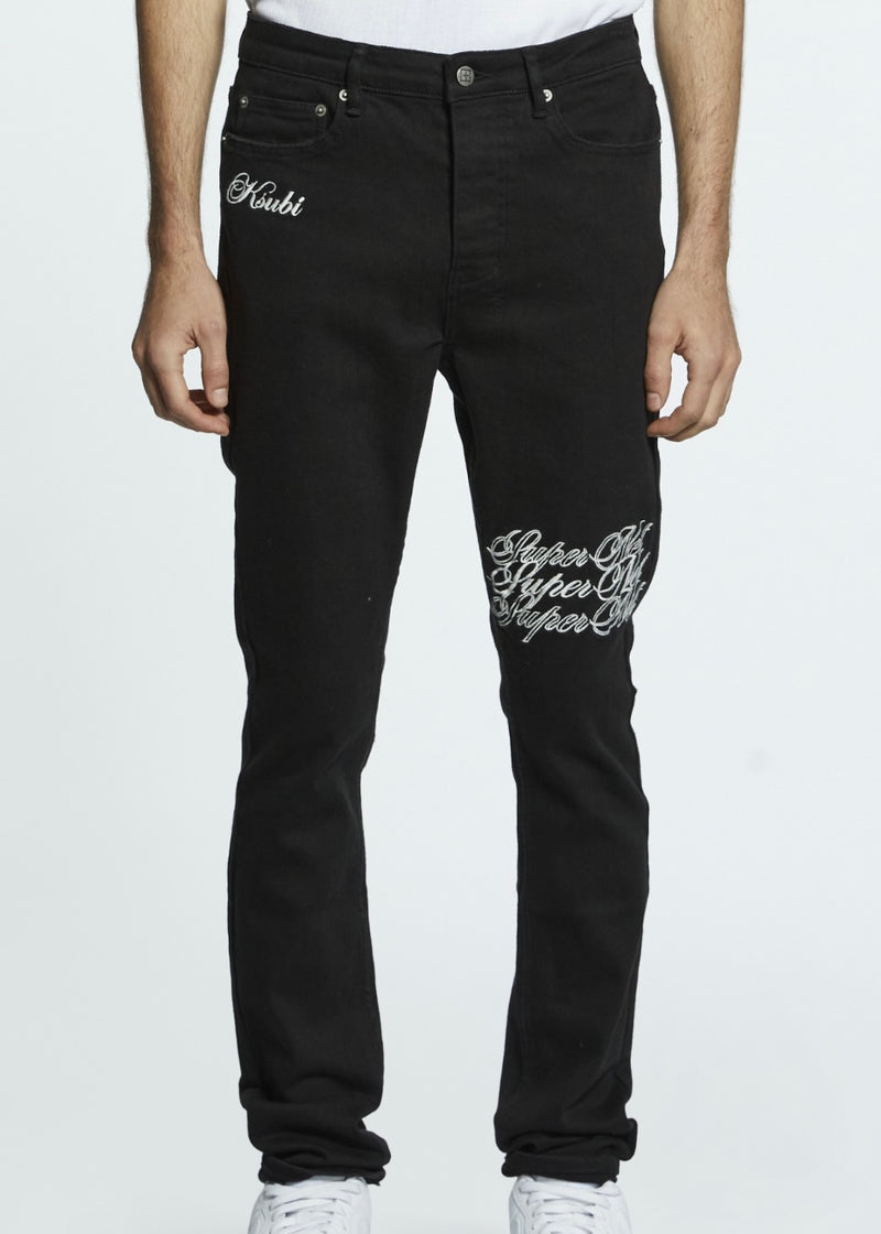 Ksubi Chitch Scripted Black Jeans