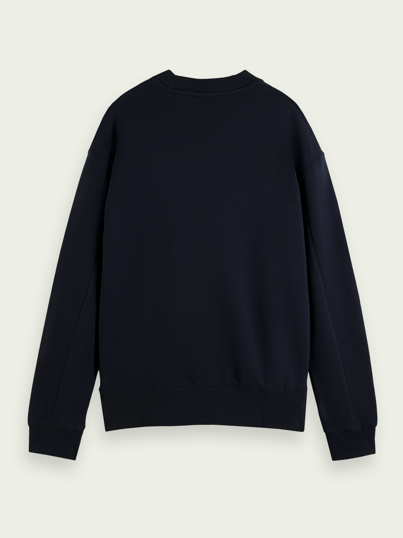 Scotch & Soda Graphic Sweater In Navy (162359)