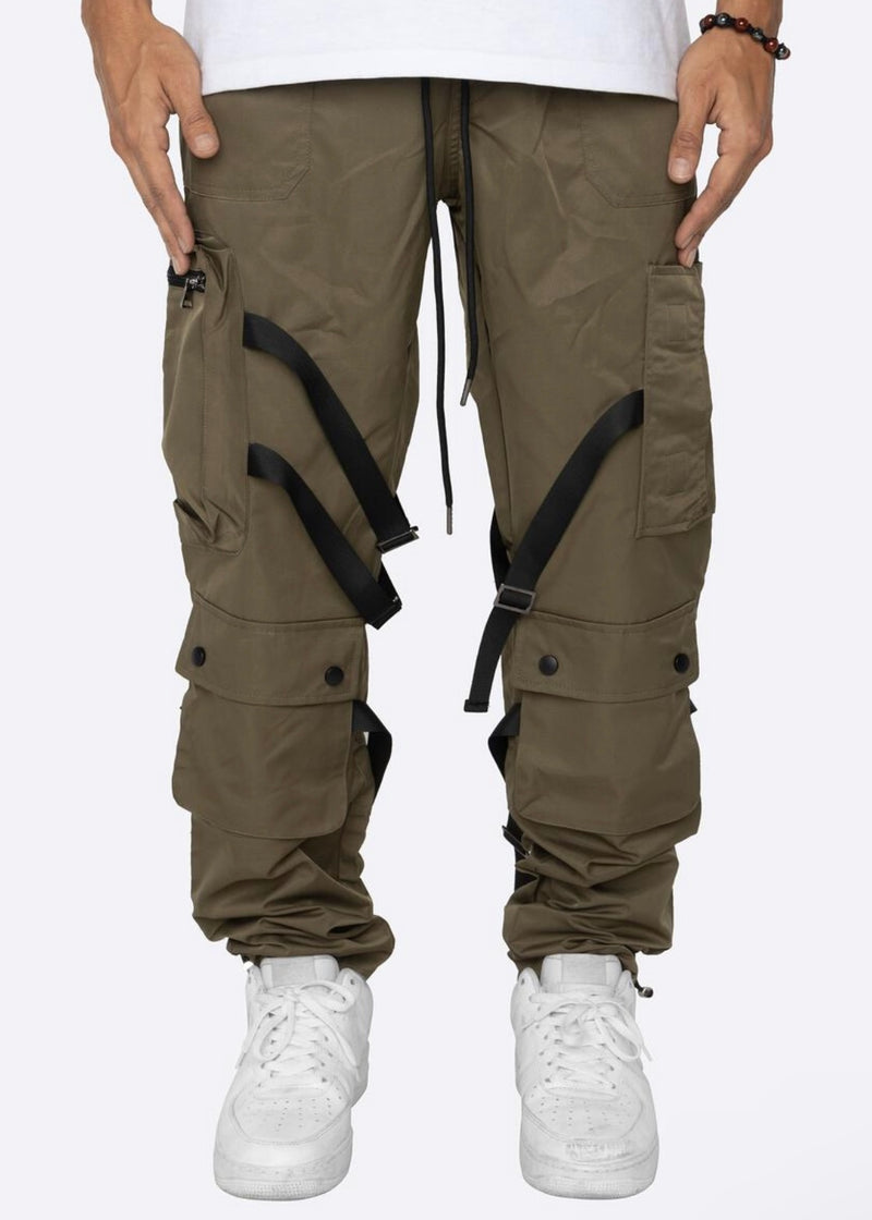 Eptm Tayhwa Olive Strap Cargo Pants