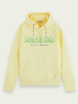 Scotch & Soda Highlight Yellow Graphic Hoodie (166535)