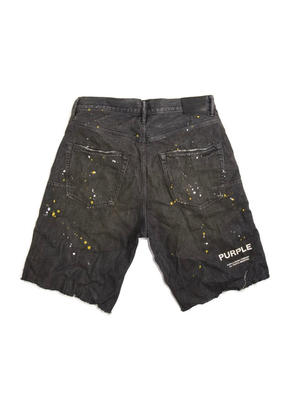 Purple Brand Dirty Tinted Black Vintage Shorts