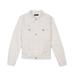 Purple Brand Monogram White Film Denim Jacket