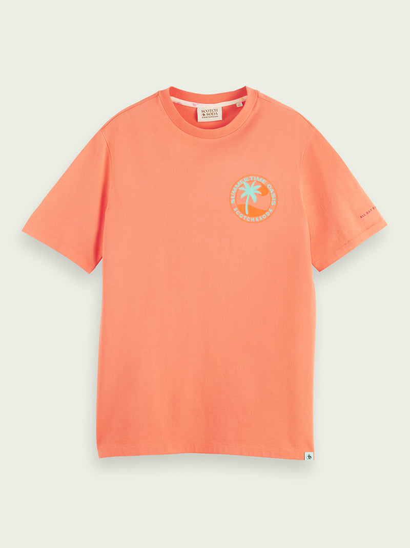 Scotch&Soda Graphic Jersey Tee In Punch (166062)
