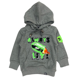 Kids Always Lit Hoodie (Neon Green)