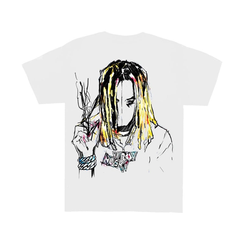 Revenge X Lil Durk White Painting Tee