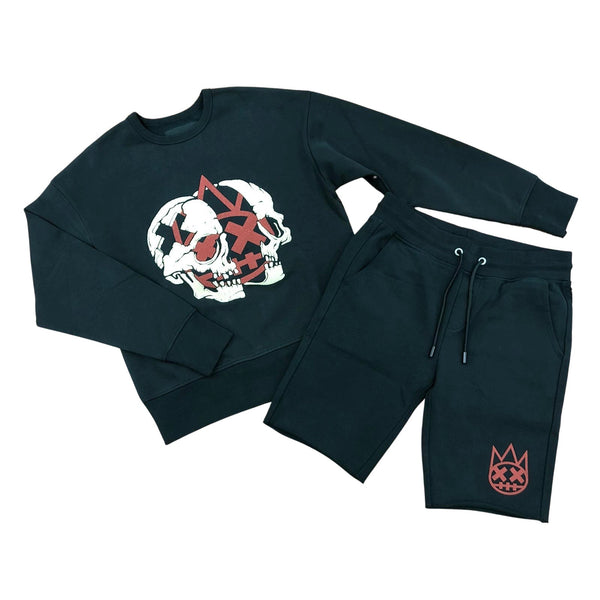 Cult Of Individuality Skull Sweater Short Set