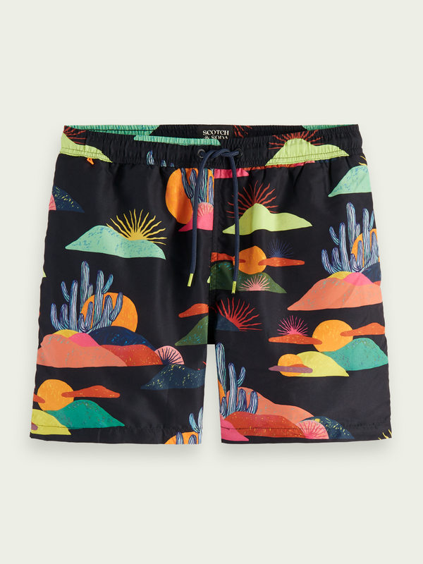 Scotch&Soda Abel Macias Printed Swim Shorts (166786)