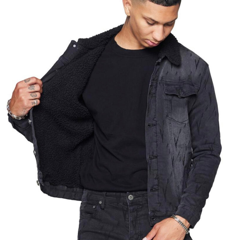 Valabasas “V Love” Black Washed Jacket