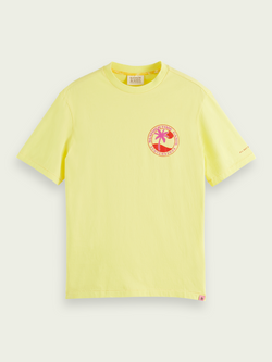 Scotch&Soda Graphic Jersey Tee In Lemonade (166062)