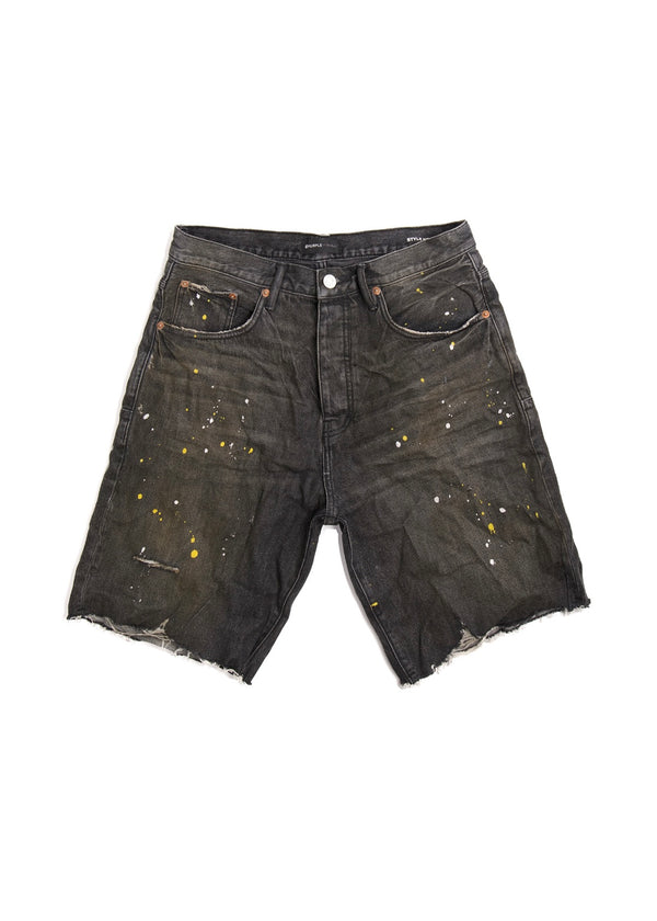 Purple Brand Dirty Tinted Black Vintage Shorts