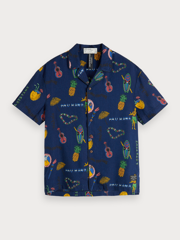 Scotch&Soda-All Over Printed Shirt Hawaii Fit