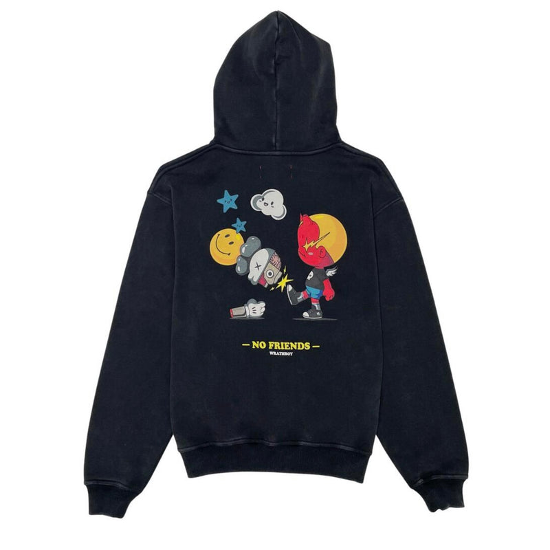 Wrathboy No Friends Black Hoodie