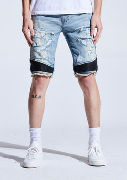 Embellish NYC Sunny Biker Light Blue Shorts (105)