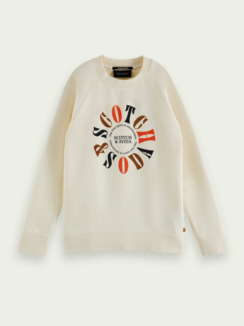 Kids Graphic Ecru Sweater (163360)