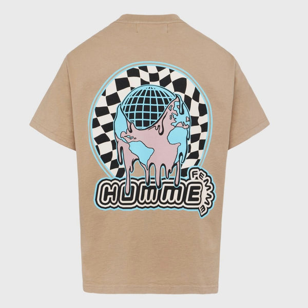 Homme Femme Global Tee In Taupe