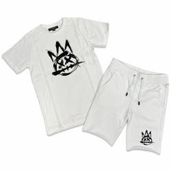 Cult White Shimuchan Logo Short Set