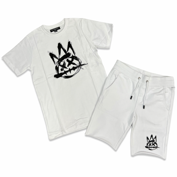Cult White Shimuchan Logo Short Set