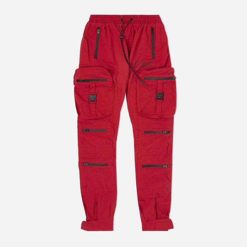 Eight & Nine Combat Nylon Red Joggers