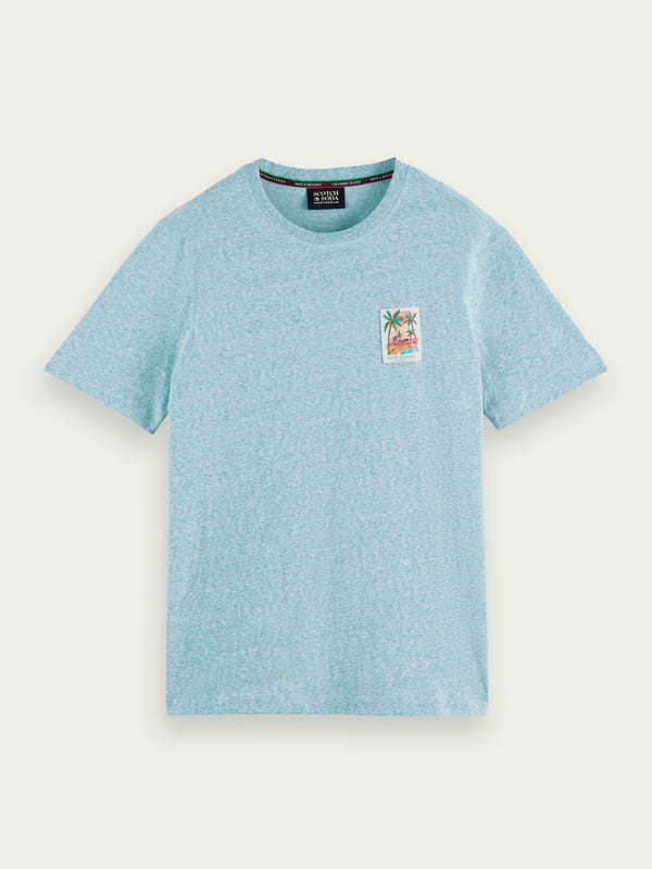 Scotch&Soda Melange Tee In Pool (166653)