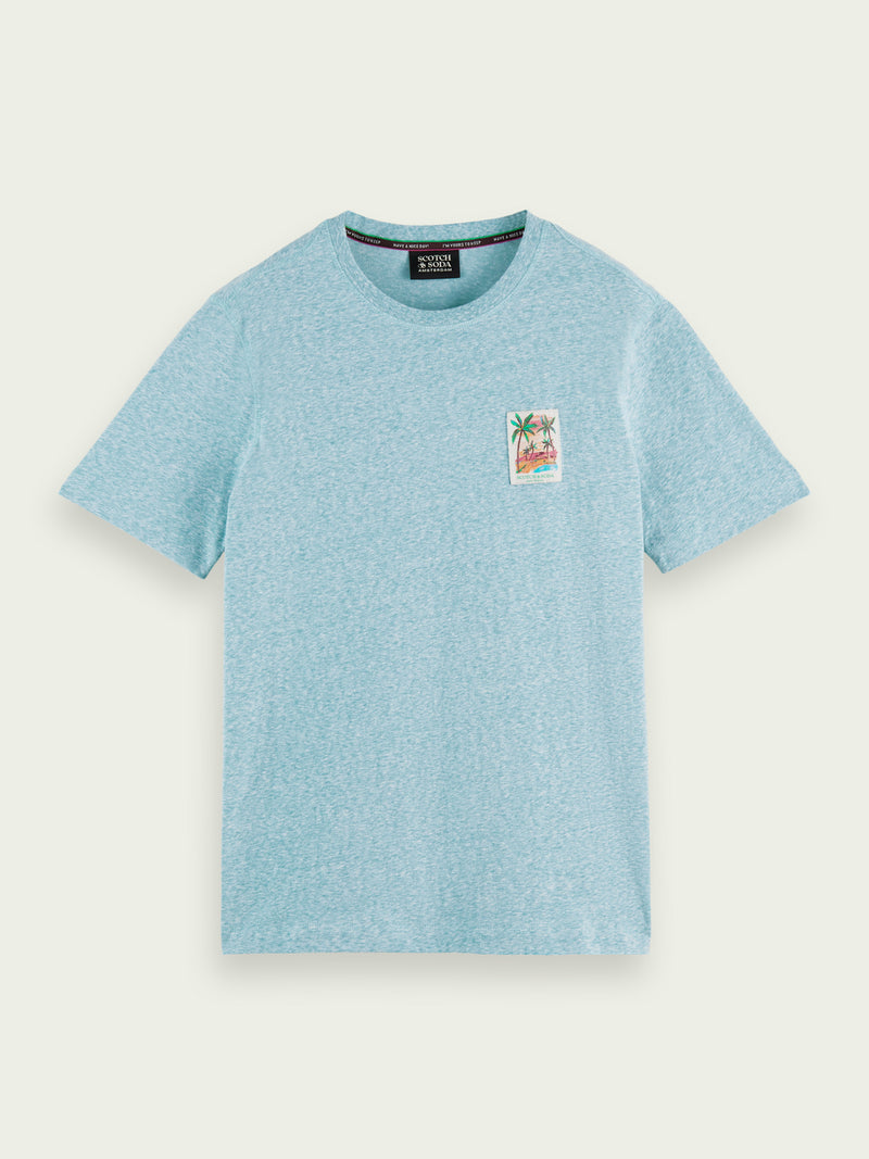 Scotch&Soda Melange Tee In Pool (166653)