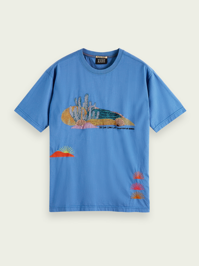 Scotch&Soda Abel Macias Tee In Azure (165900)