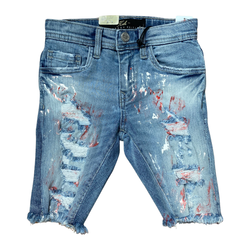 JC Kids Ice Blue Red Shorts