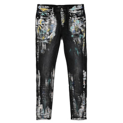 Purple Brand Iridescent Painter Black Jeans