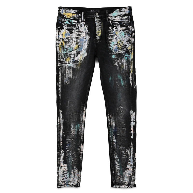 Purple Brand Iridescent Painter Black Jeans