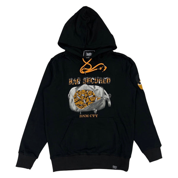 DenimiCity Bag Secured Hoodie (Black/Gold)