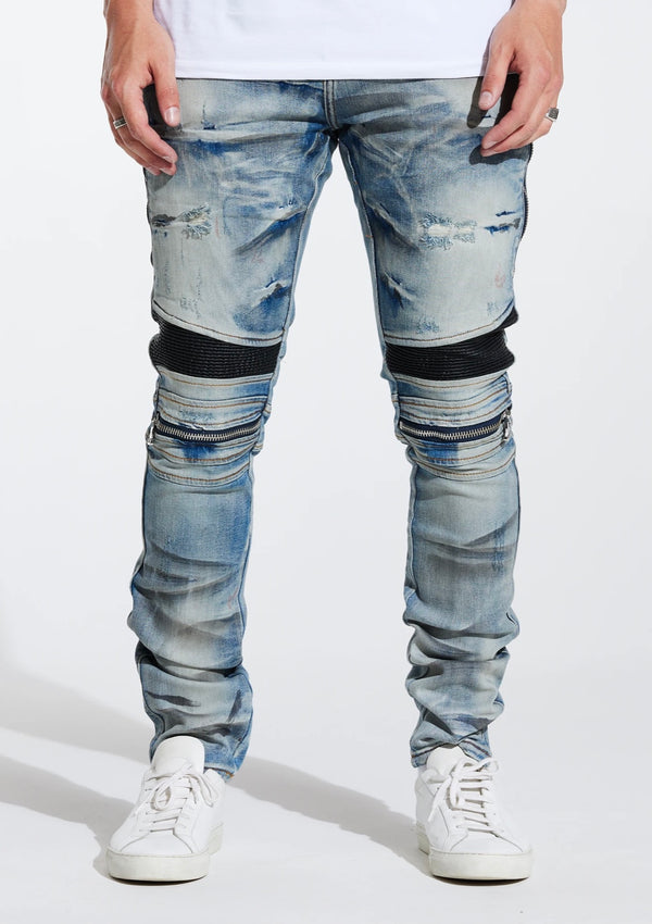 Embellish NYC Sunny Biker Blue Jeans (122)