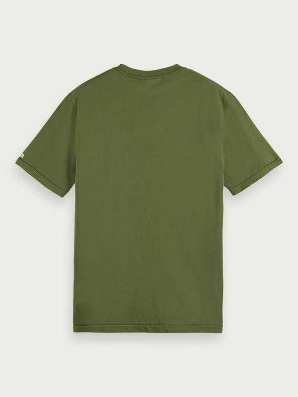 Scotch & Soda Plants Tee In Army (169209)