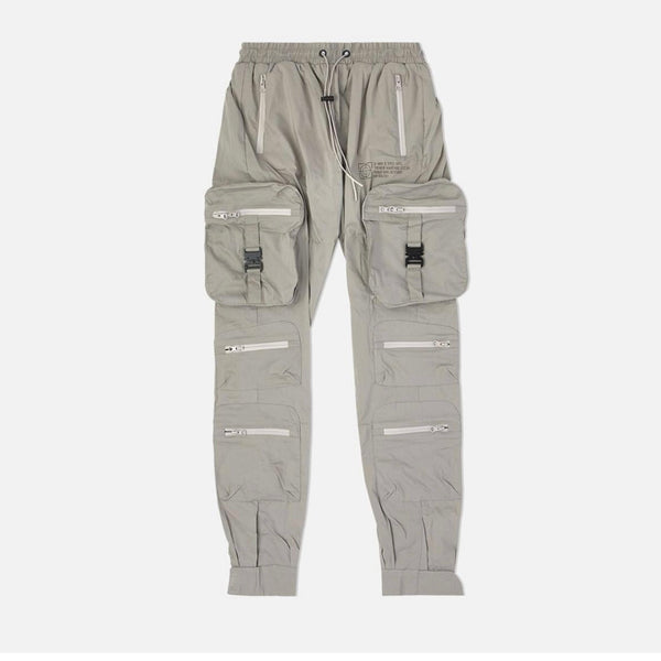 Eight & Nine Combat Nylon Sesame Grey Joggers