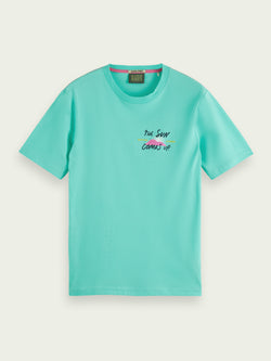 Scotch&Soda Abel Macias Tee In Spearmint (166799)