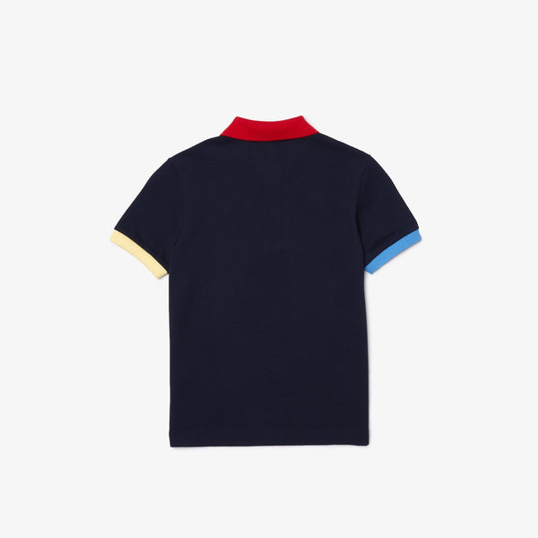 Lacoste Kids Colored Detail Polo (Navy)