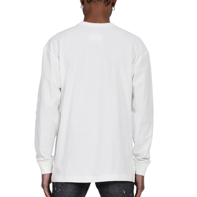 Purple Brand Textured Brilliant White L/S Tee