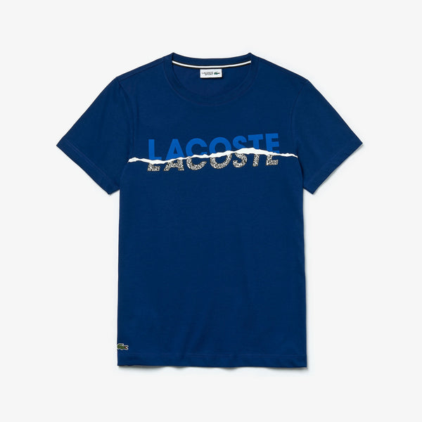 Lacoste Tear Graphic Tee (Navy/Blue)