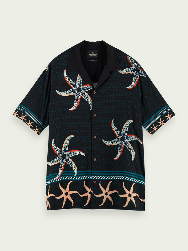 Scotch&Soda Printed Oversized Hawaiian Shirt