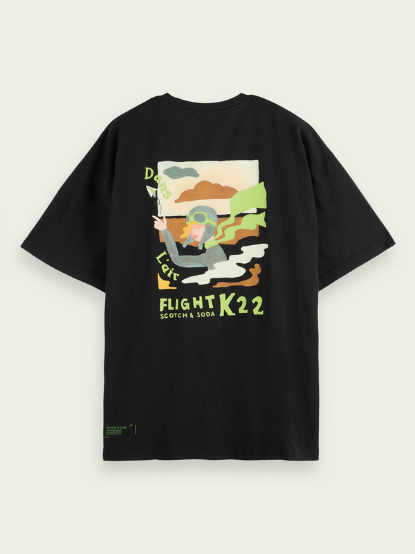 Scotch&Soda Printed Flight Graphic Tee