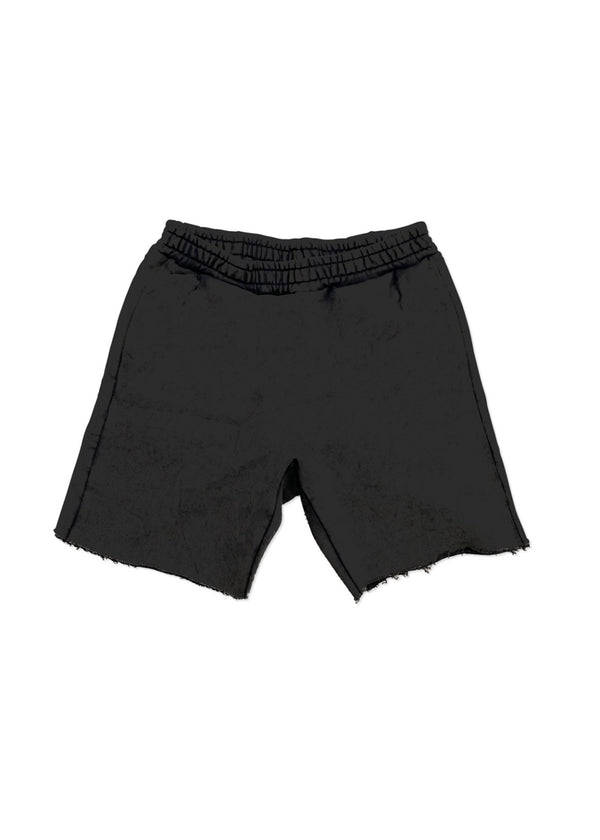 Purple Brand French Terry Dark Grey Red Stencil Shorts