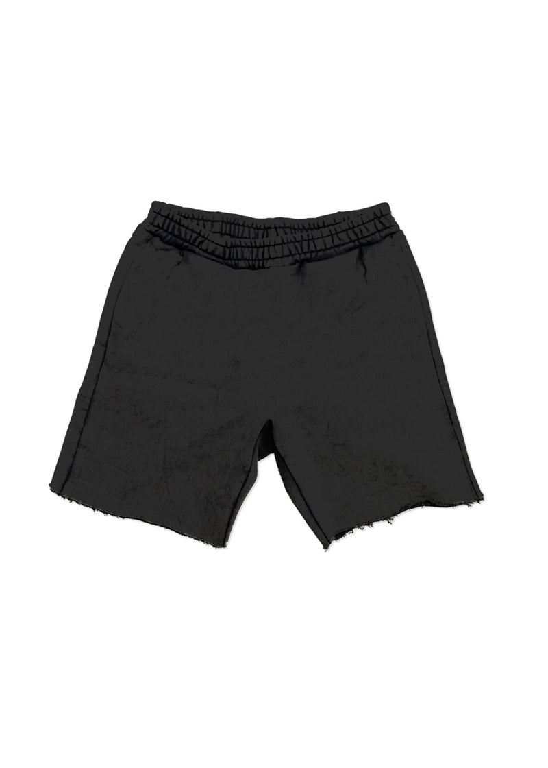 Purple Brand French Terry Dark Grey Red Stencil Shorts