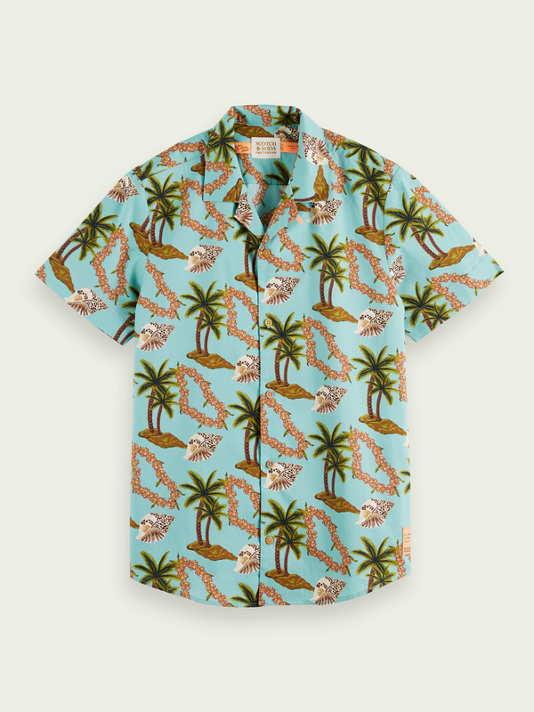 Scotch&Soda Palm Printed Poplin Shirt (166962)
