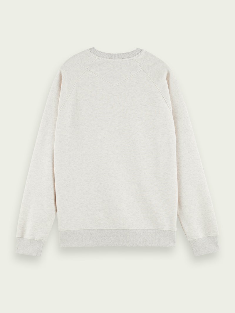 Scotch & Soda Embroidered Sweater In Grey Melange (164502)